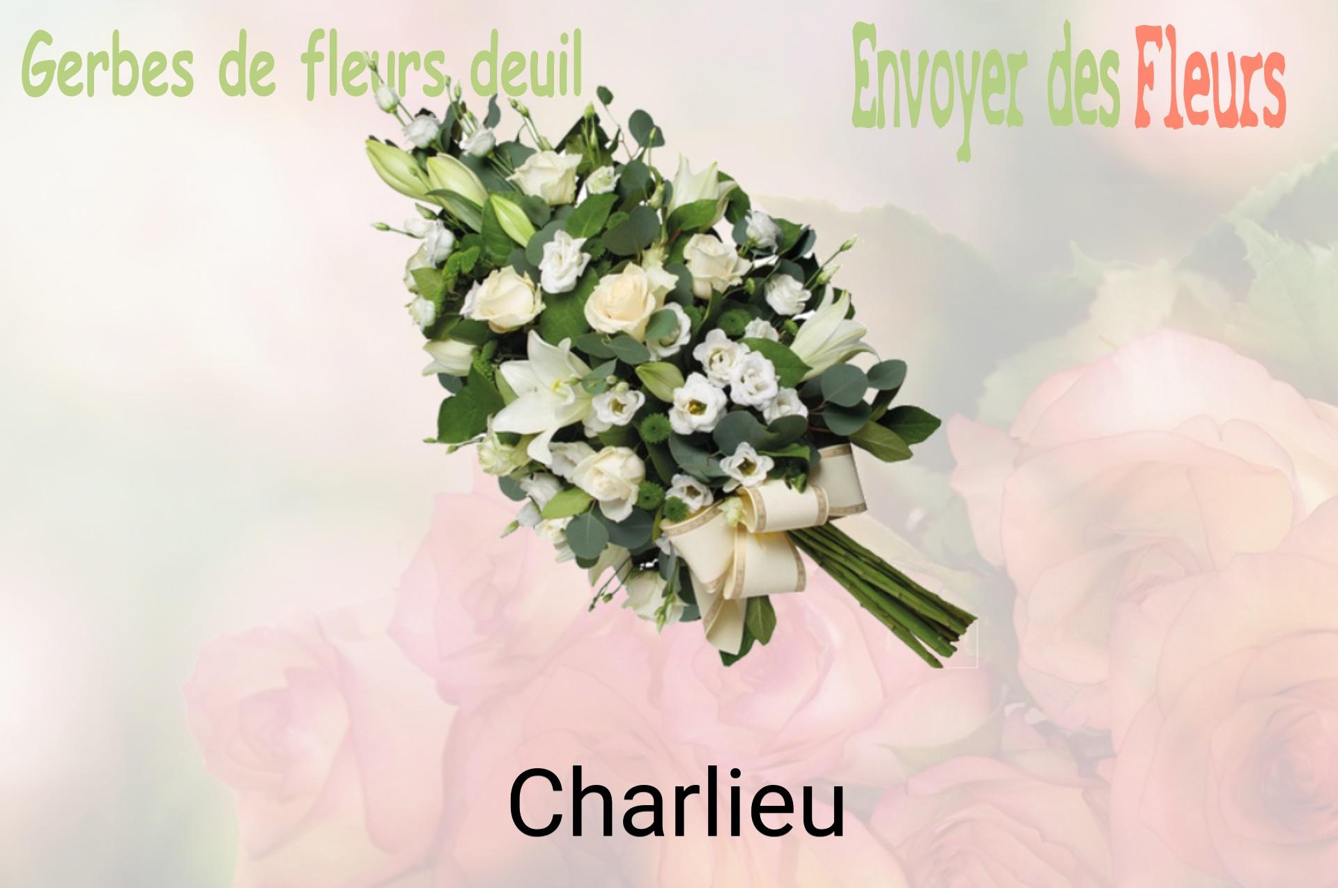Gerbe de fleurs de deuil livrée à Charlieu